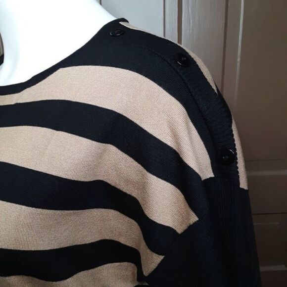 Notation Women's Black Tan Tunic Blouse size 2X - Picture 6 of 12